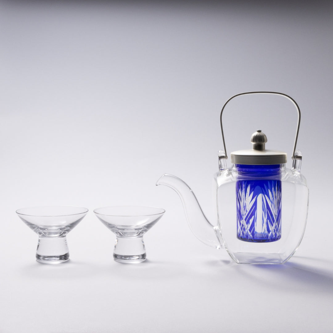 Edo Kiriko Chirori Sake Set