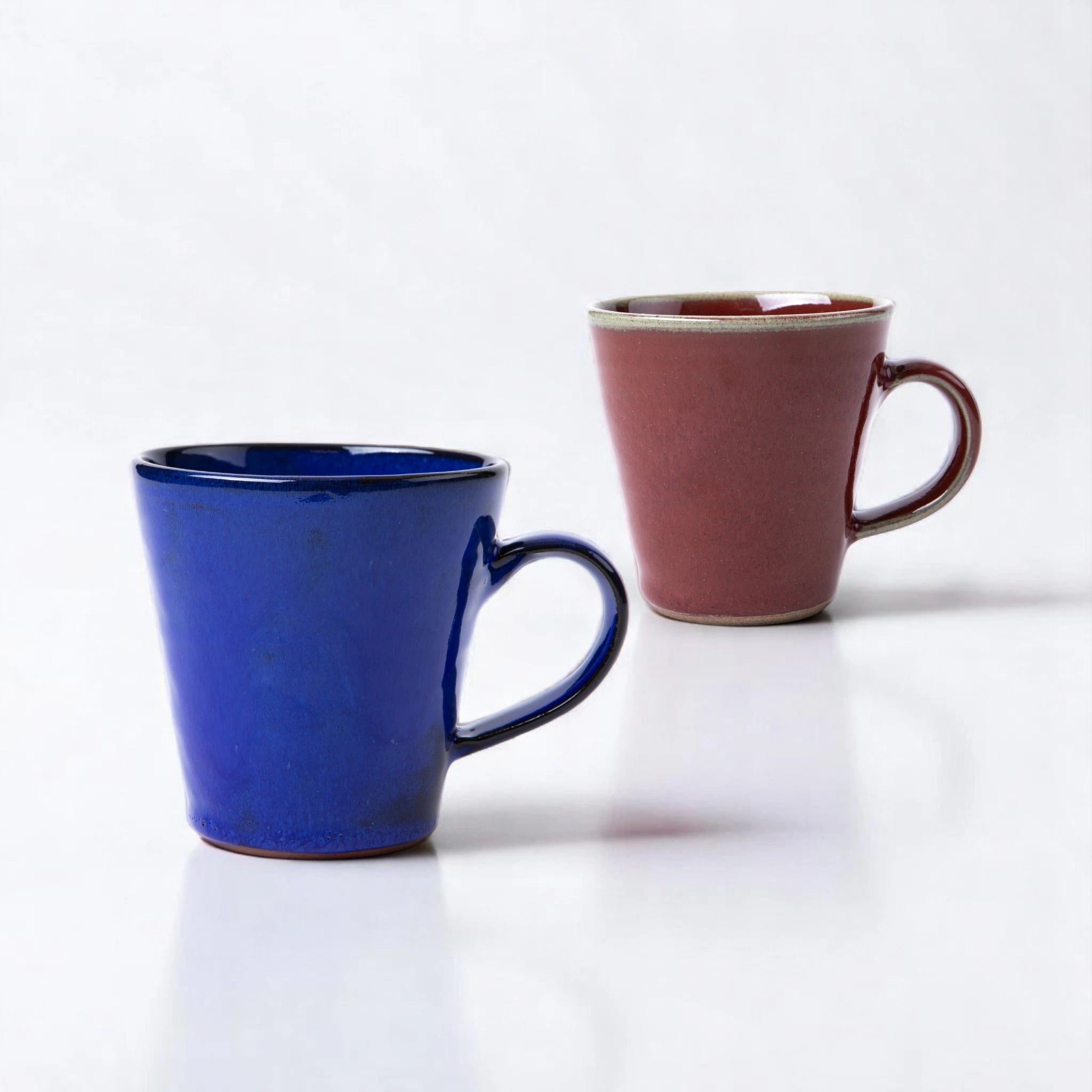 Agano Ware Large Mug Cobalt Blue