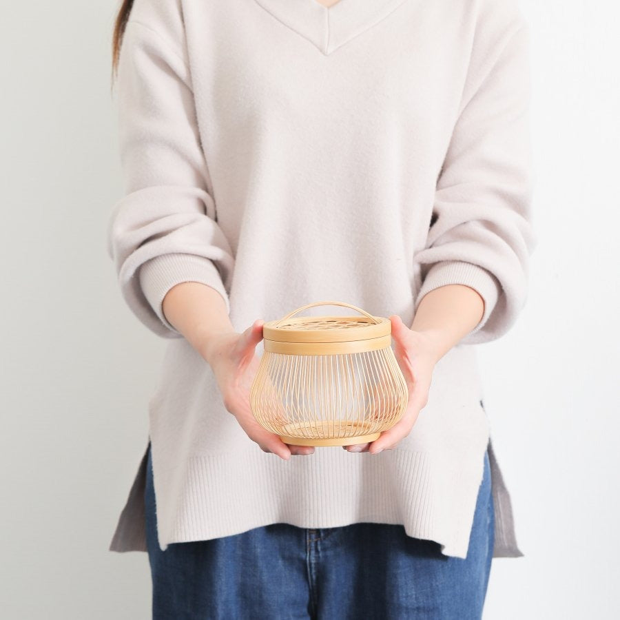 Komachi Bamboo Basket Accessory Case