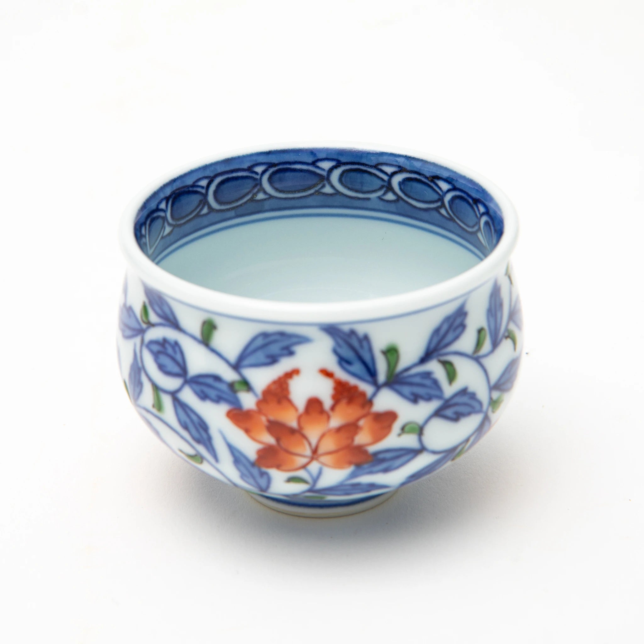 Gen-emon Kiln Arita Flower Karakusa Sake Cup