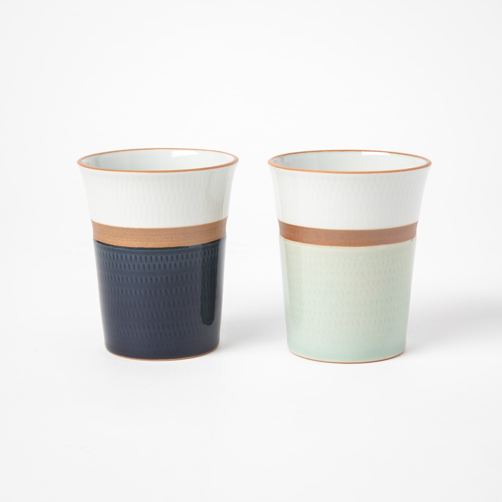 Kakewake Tobikanna Blue Glaze Porcelain Cup