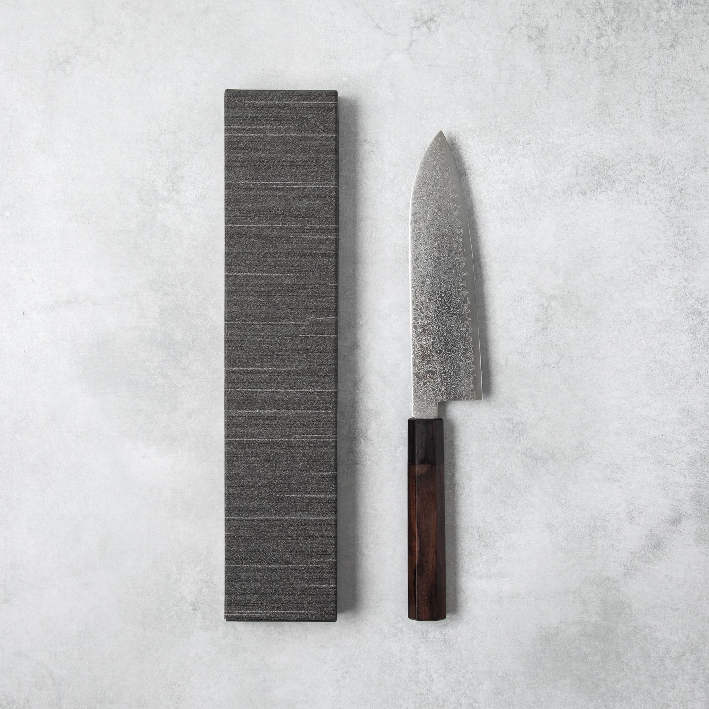 Ishizuchi SG2 Nickel Damascus Santoku Knife