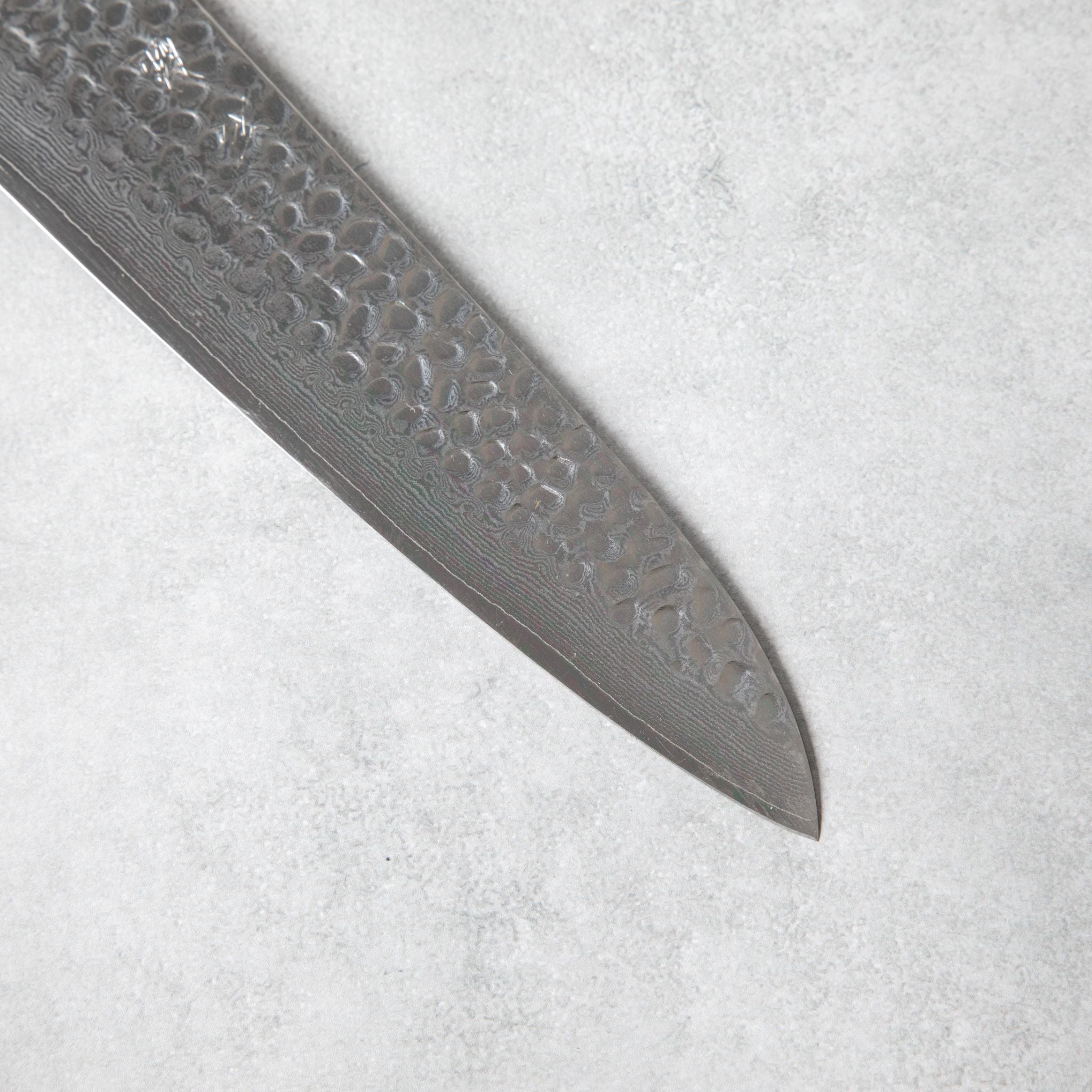 Ishizuchi VG10 Tsuchime Damascus Chef Knife Rosewood Handle