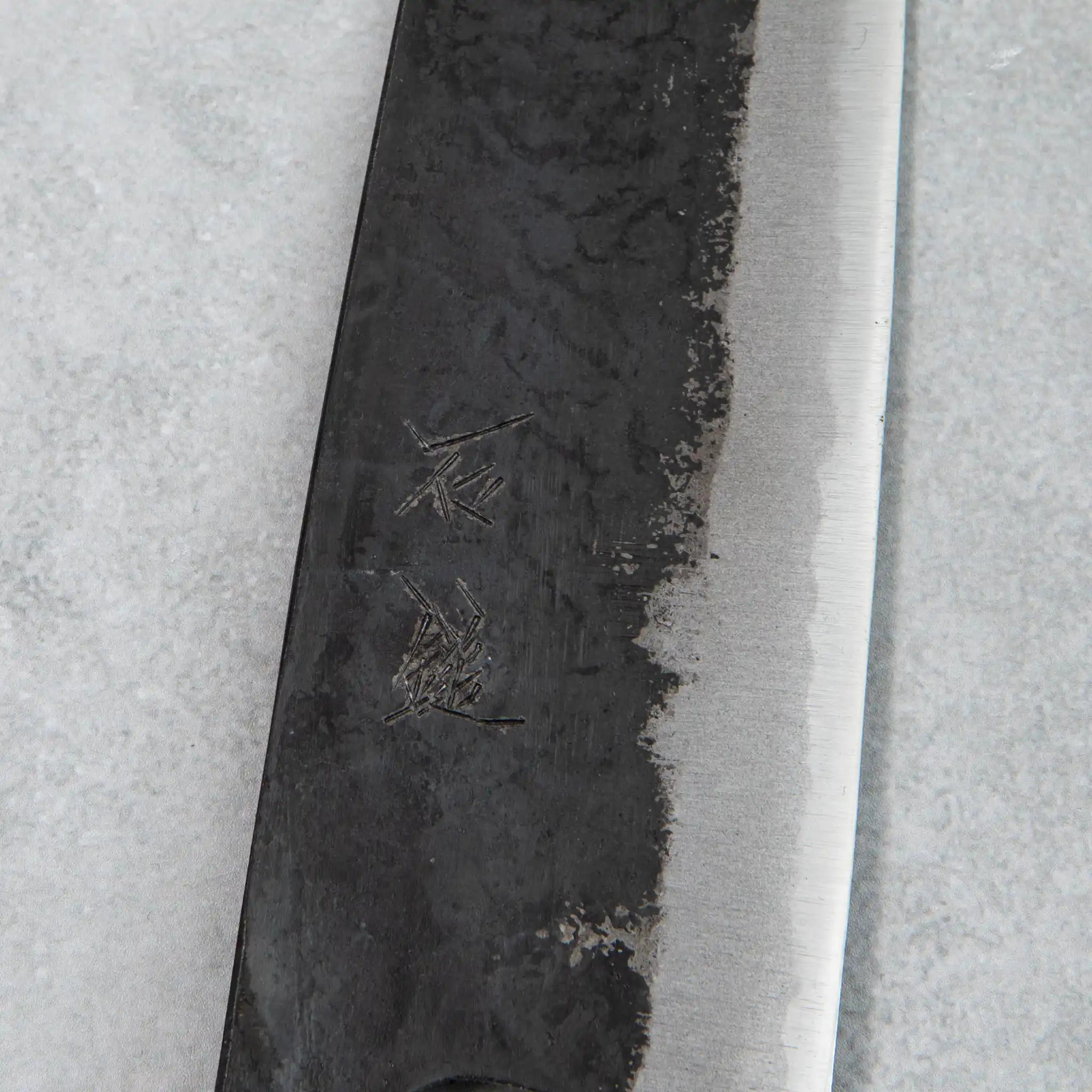 Ishizuchi Blue Steel No.2 Santoku Knife Walnut Handle