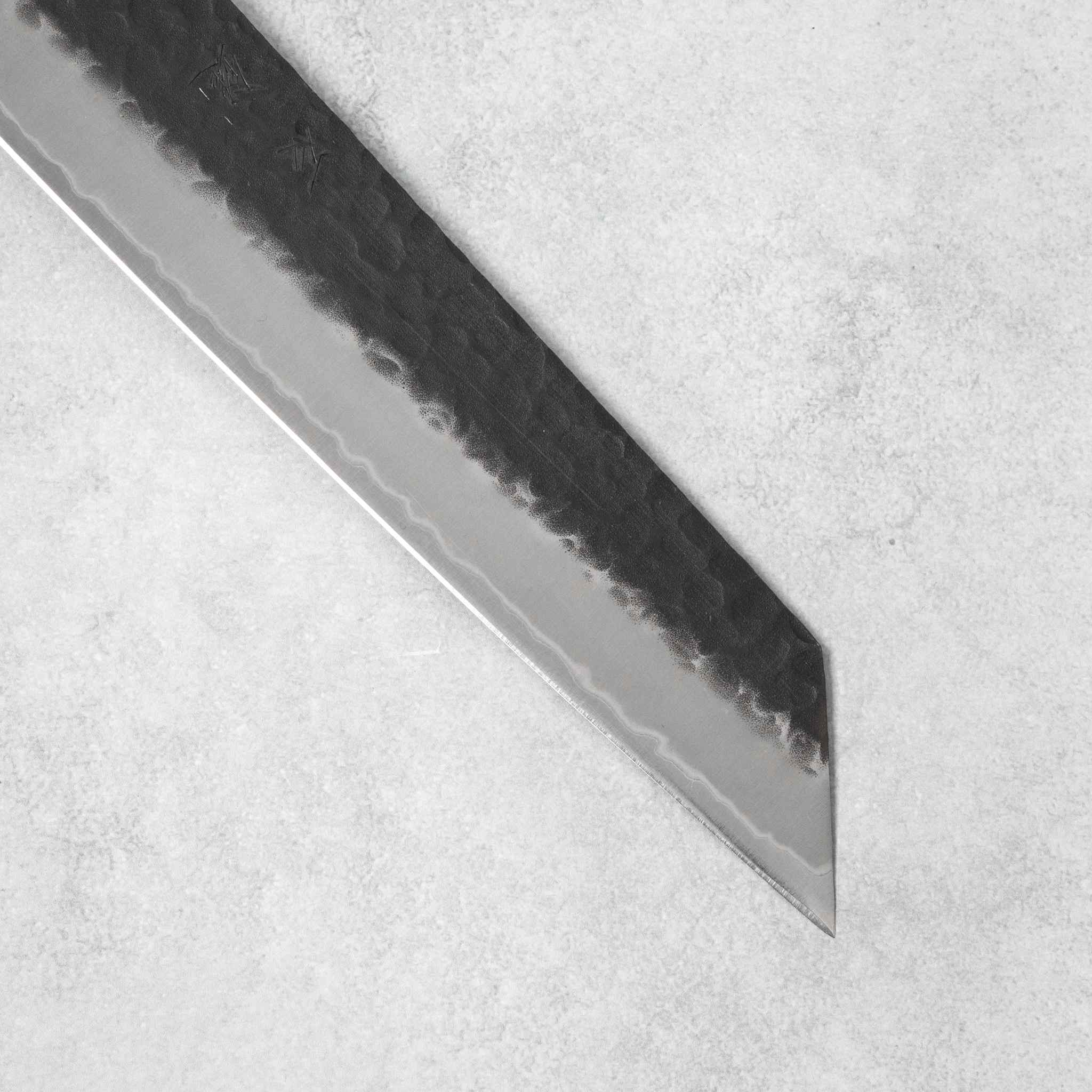 Ishizuchi Blue Super Steel Kurohada Tsuchime Kiritsuke Knife Rosewood Handle