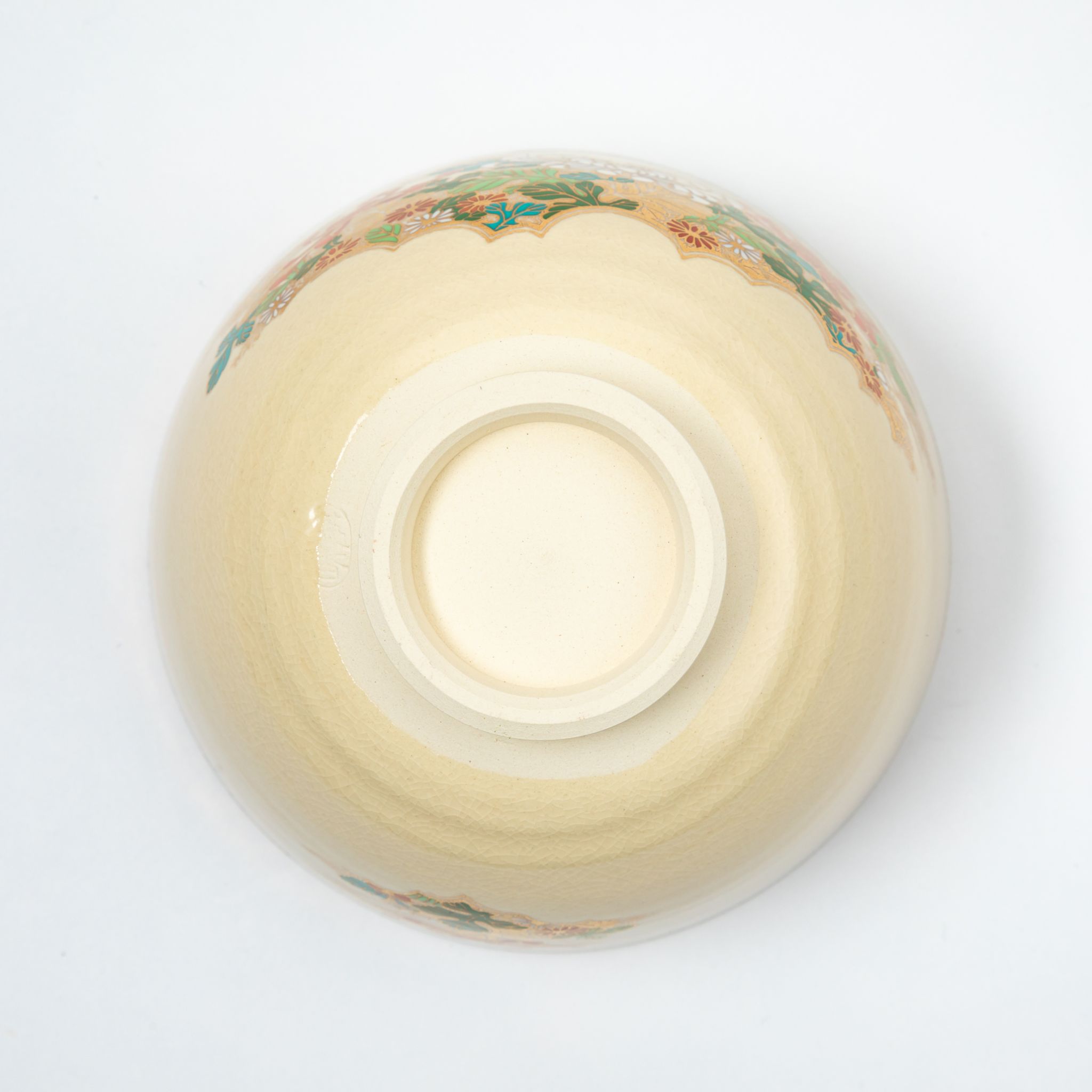 Satsuma Matcha Bowl Chrysanthemum by Eiko Miyaji