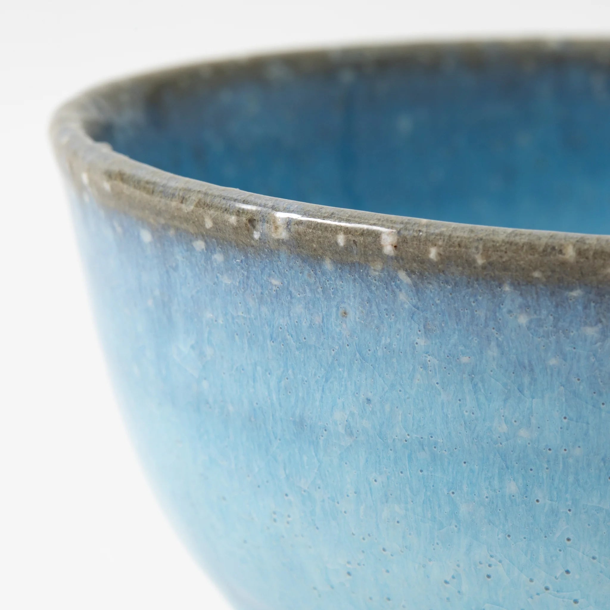 Hagi Ware Matcha Bowl Blue Hagi Glaze