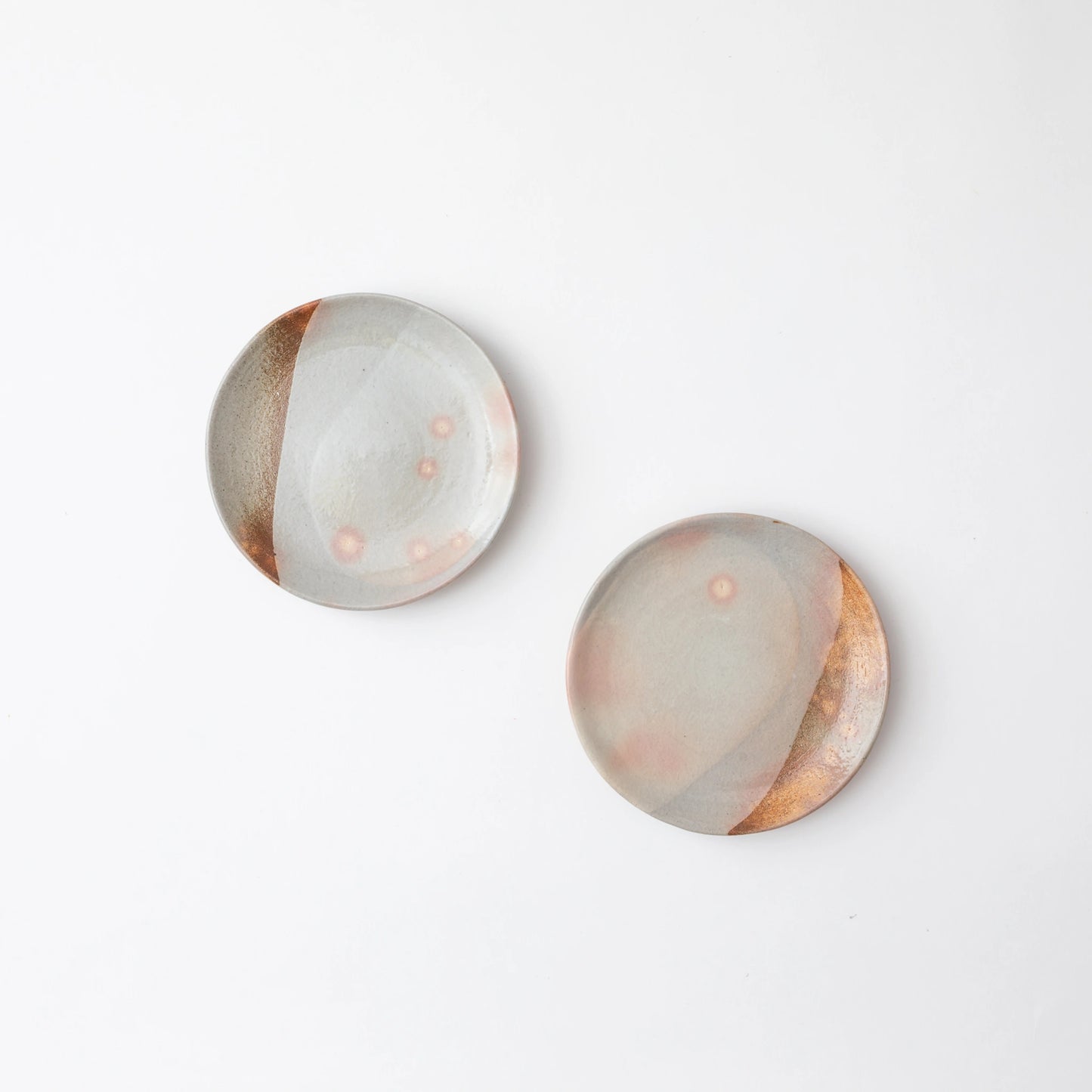 Hagi Ware Kakewake Small Plates (Set of 2)