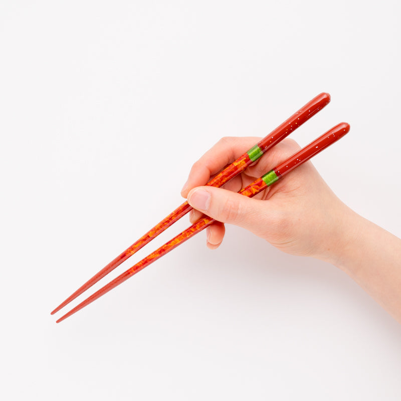 Chopstick Pair (Yozora & Akatsuki) Paulownia Gift Box w/ Chopstick Holder