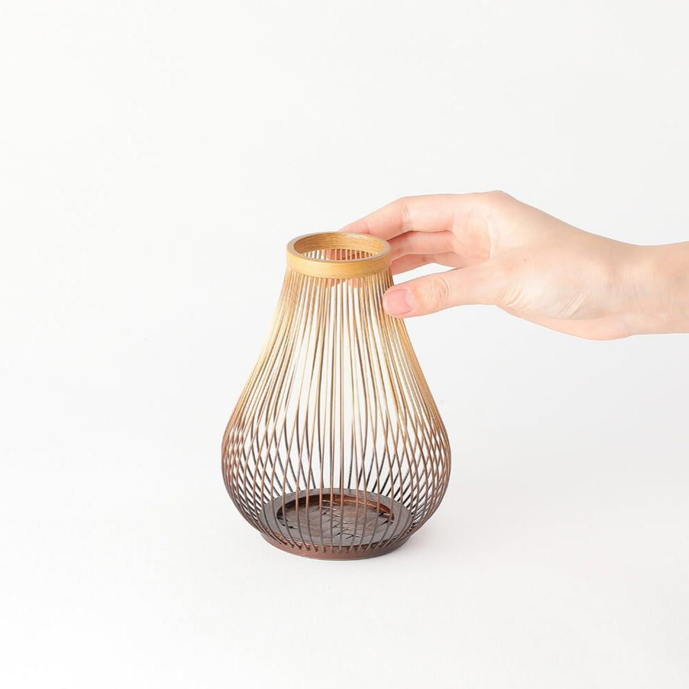 Bamboo Basket Suruga Flower Vase