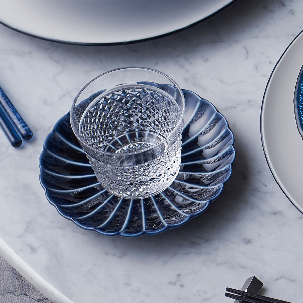 Dining table setting from Miyazaki Tableware