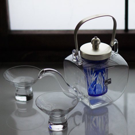 Edo Kiriko Chirori Sake Set