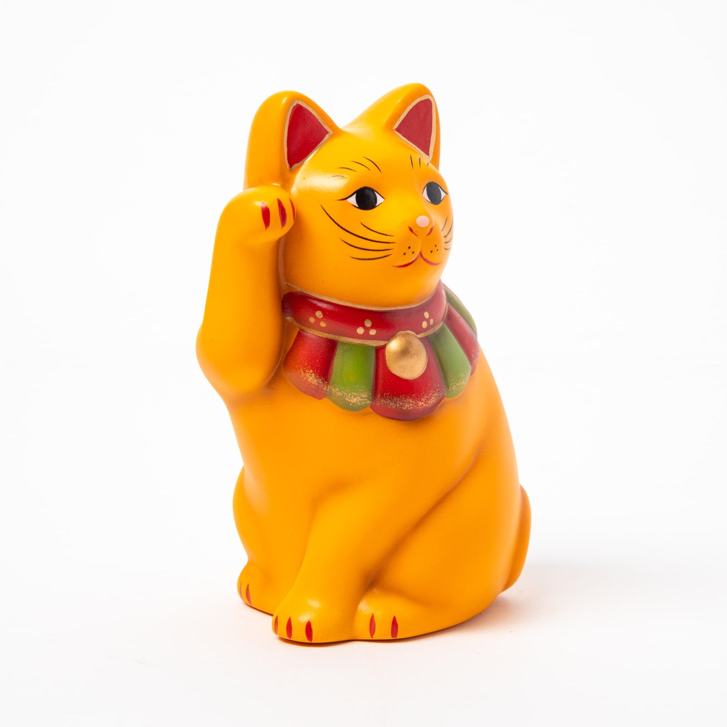 Seto Yellow Yokosuwari Maneki Neko