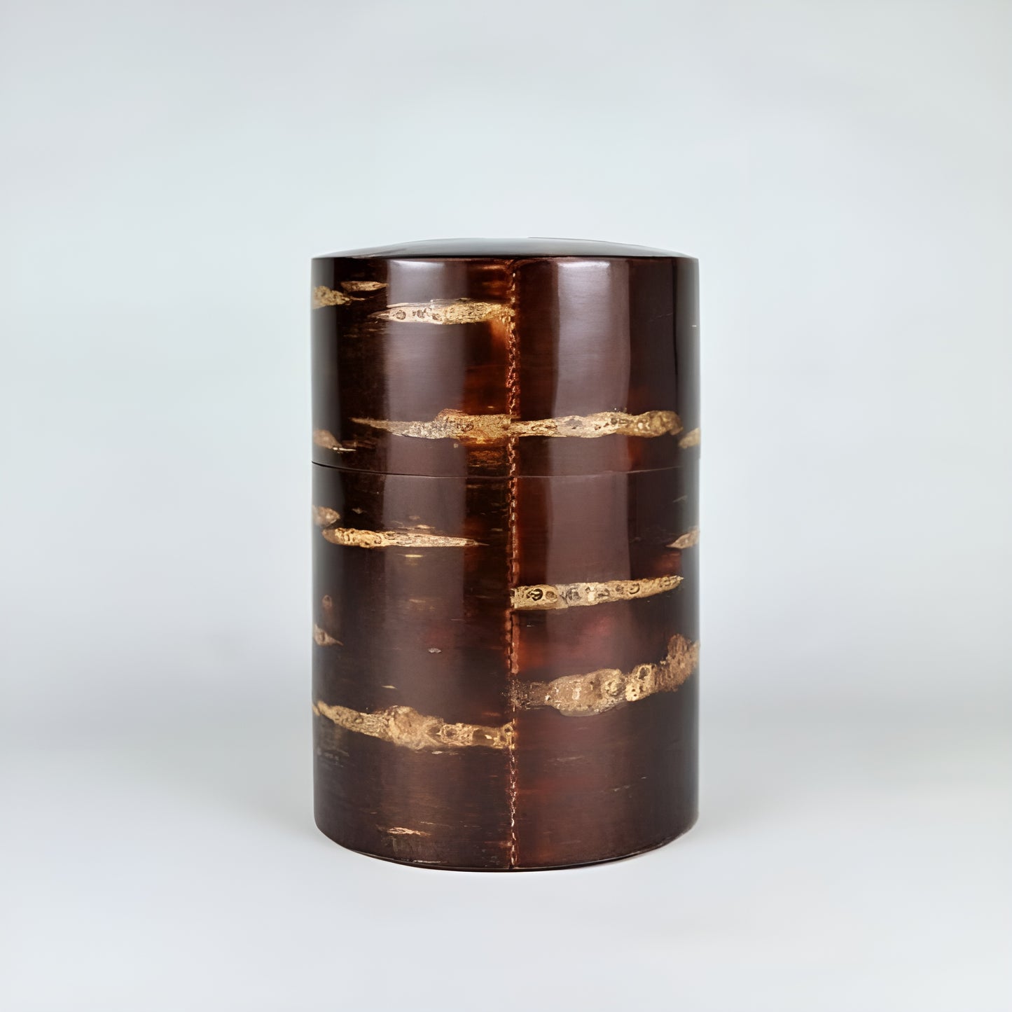 Scattered Flowers Cherry Bark Tea Canister