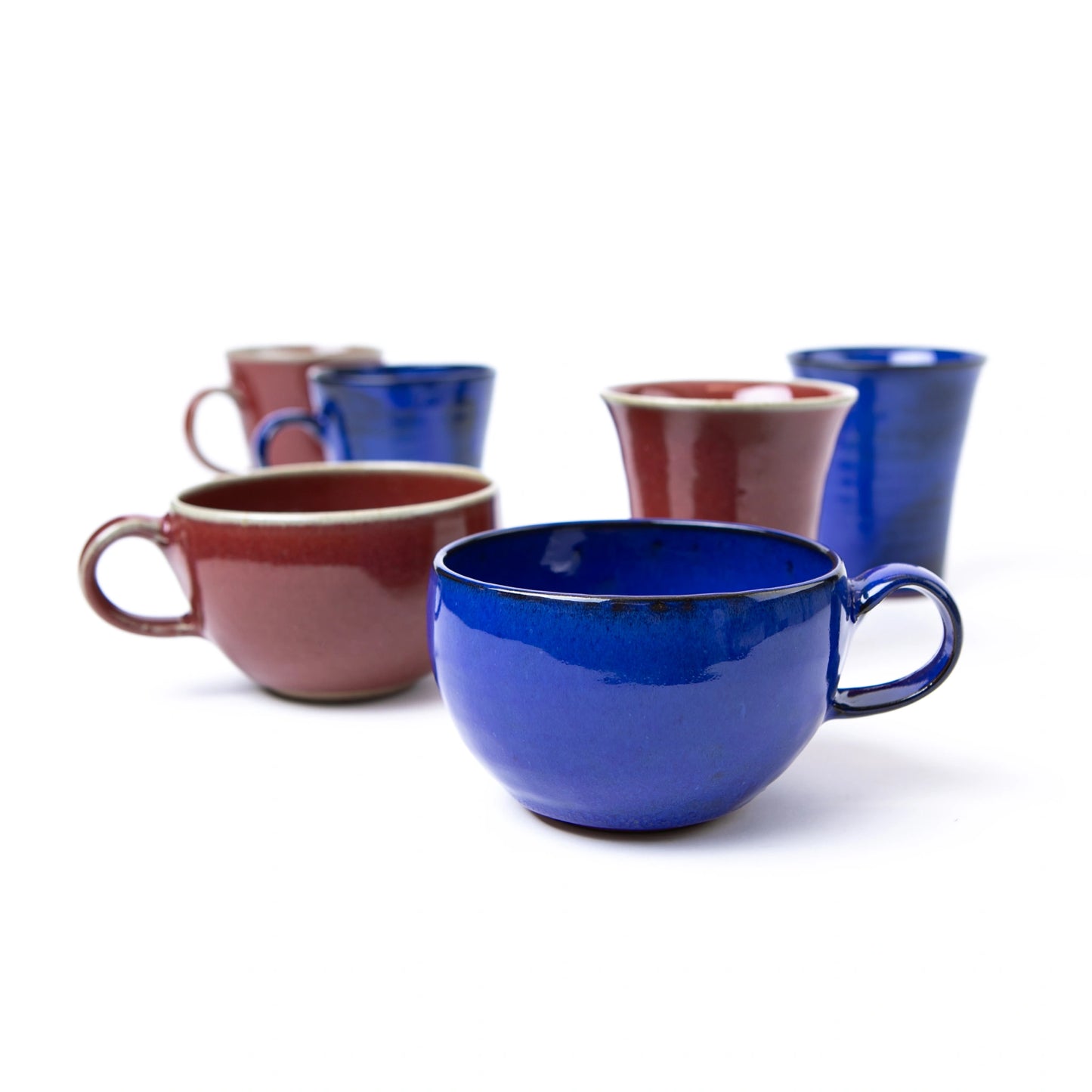 Agano Ware Café au Lait Mug Flambe Glazed