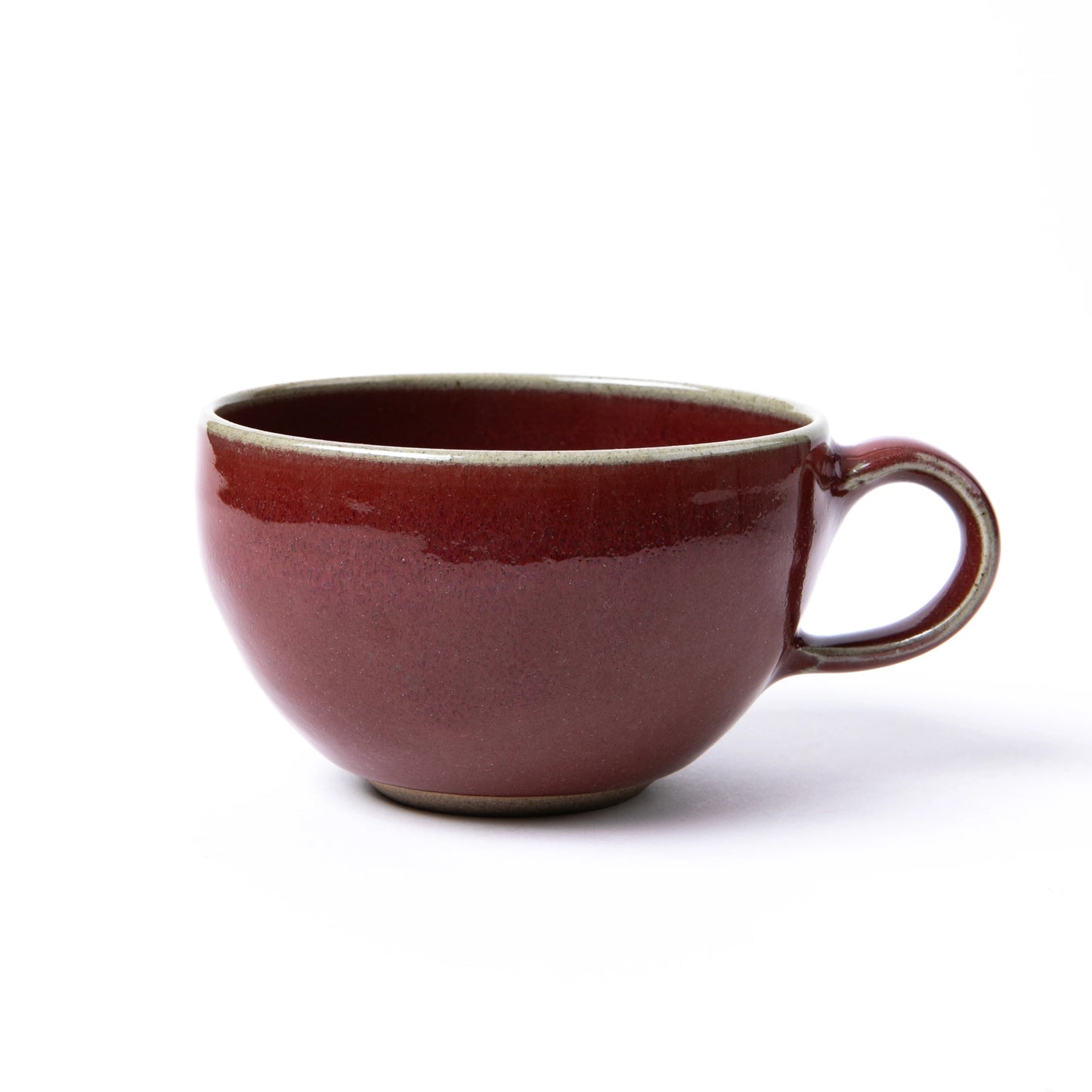 Agano Ware Café au Lait Mug Flambe Glazed