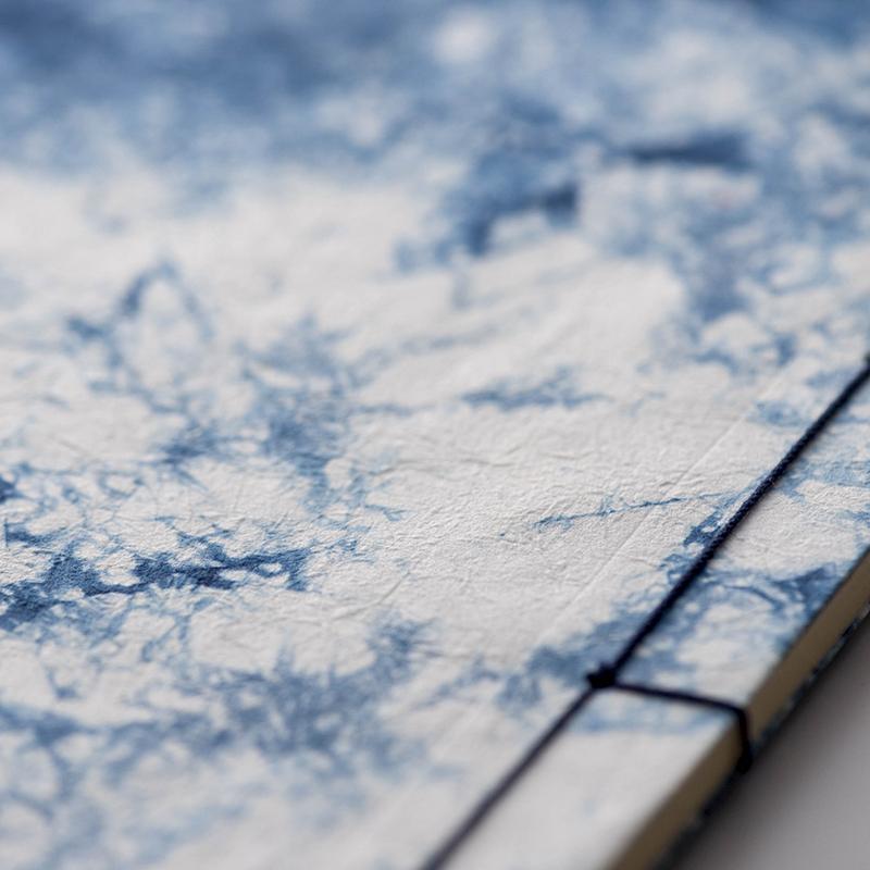 Indigo Fade Washi Notebook