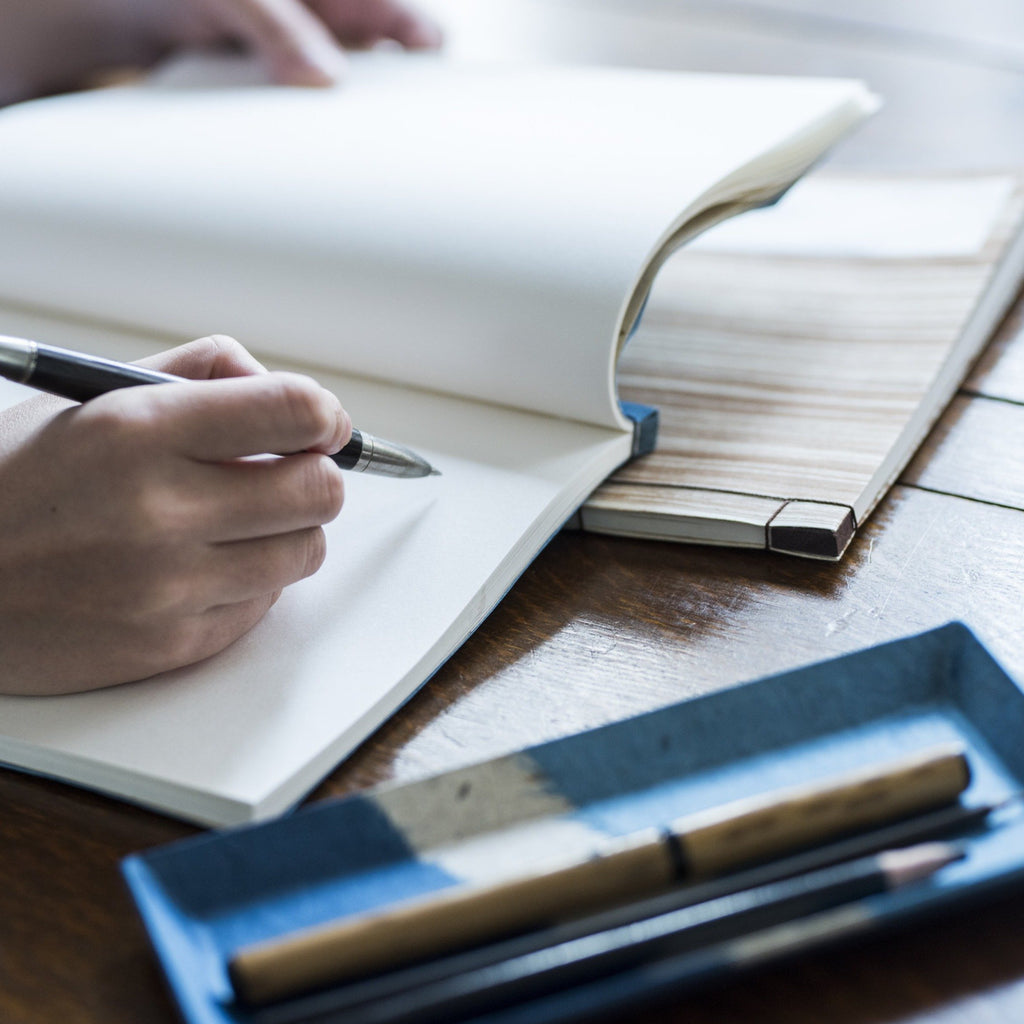 Indigo Fade Washi Notebook