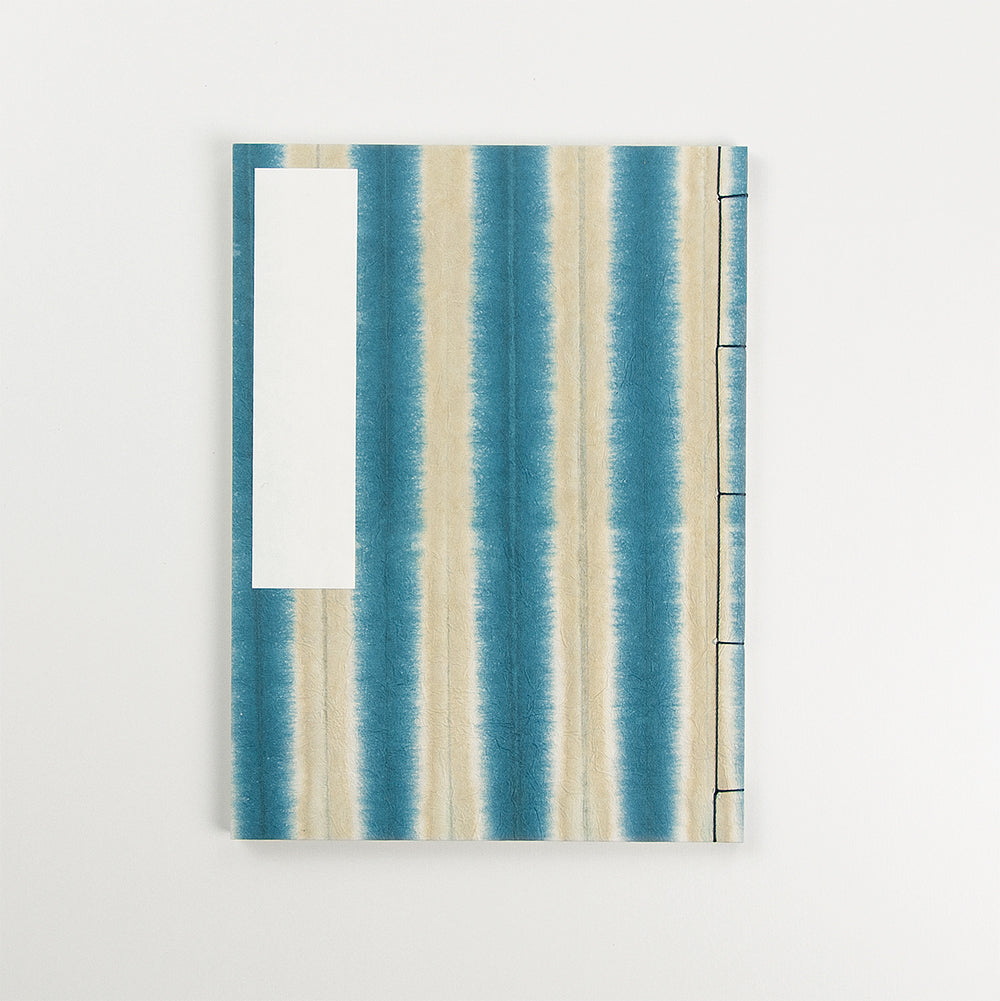 Blue Shima-dyed Washi Guest Book