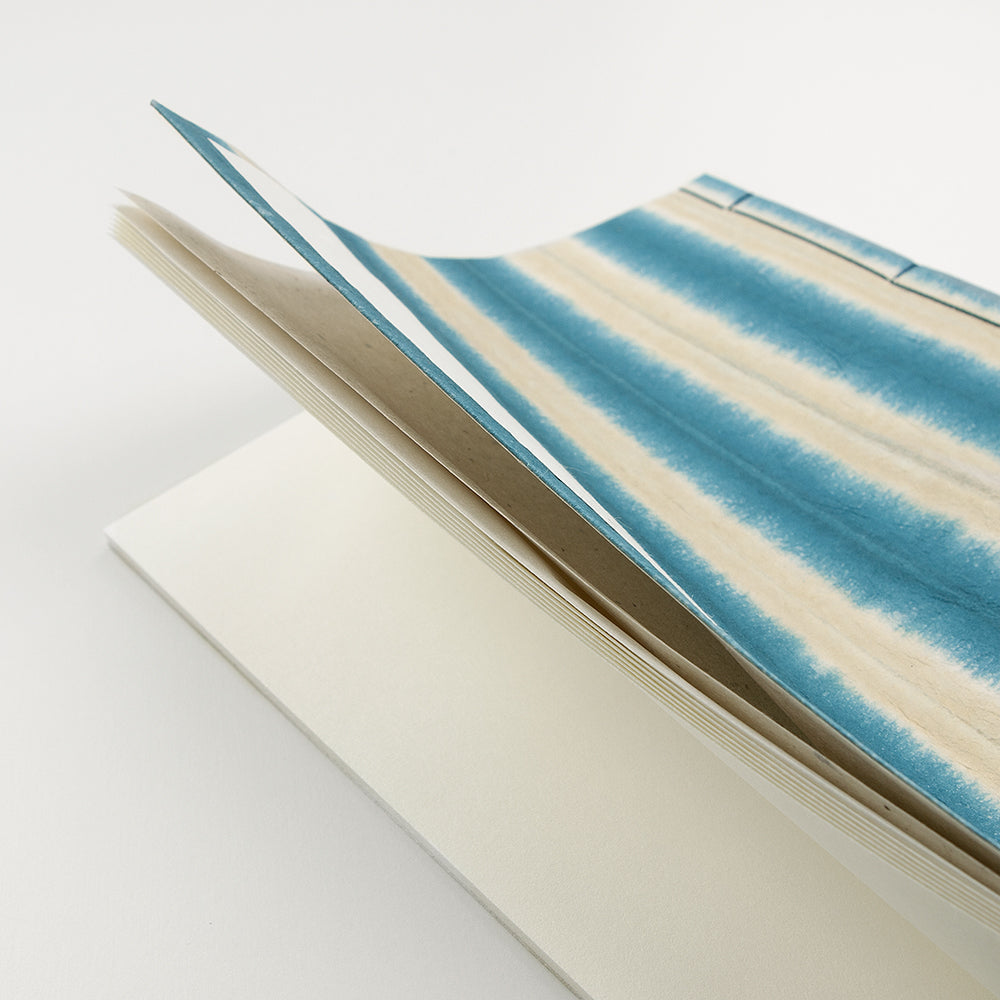 Blue Shima-dyed Washi Guest Book