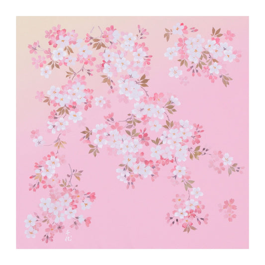 Chiyo Uno Cherry Blossom Furoshiki Wrapping Cloth