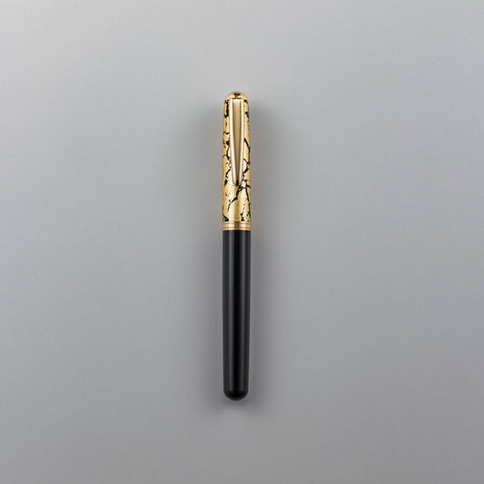 Crack Gold Fountain Pen Black