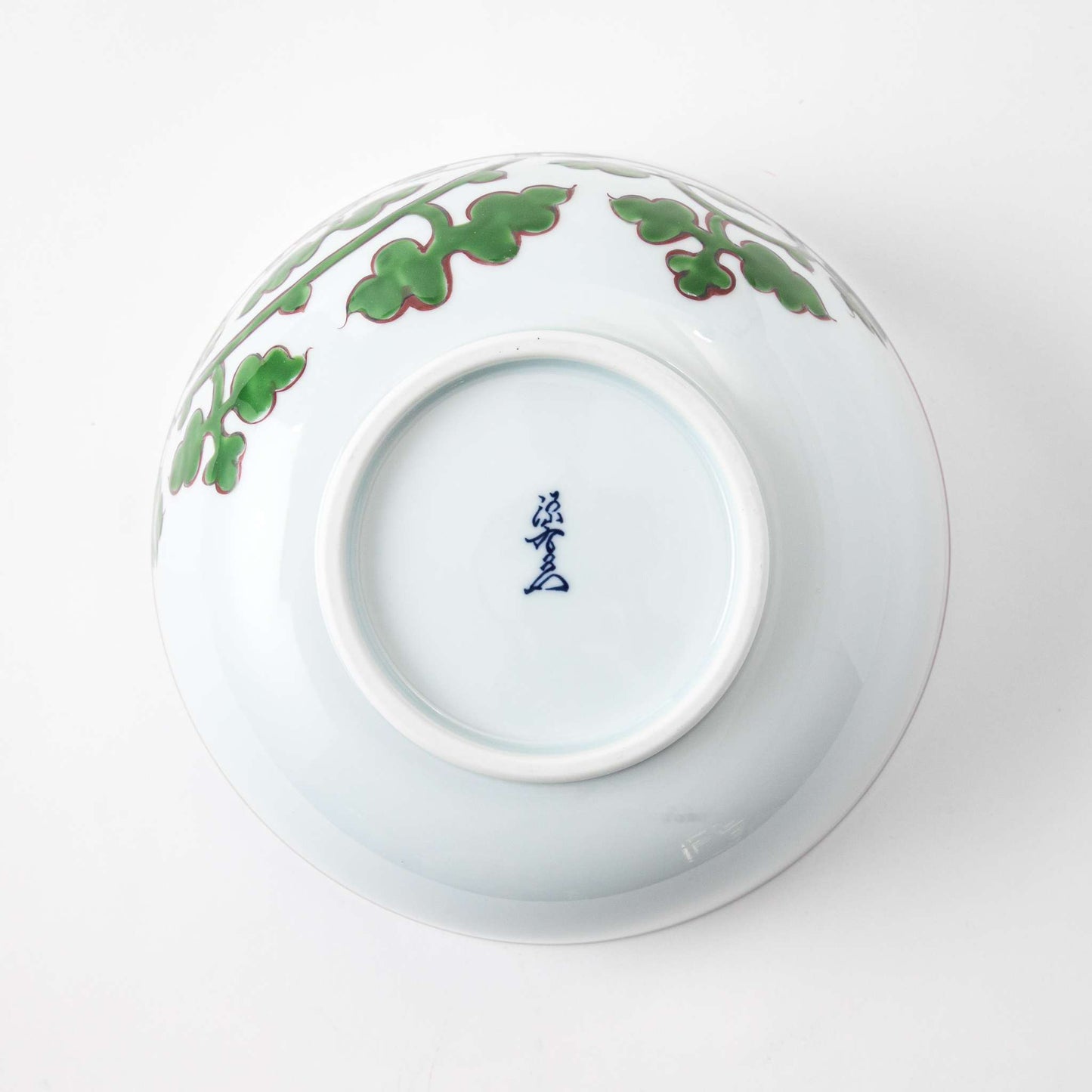 Gen-emon Kiln Arita Green Arabesque Noodle Bowl