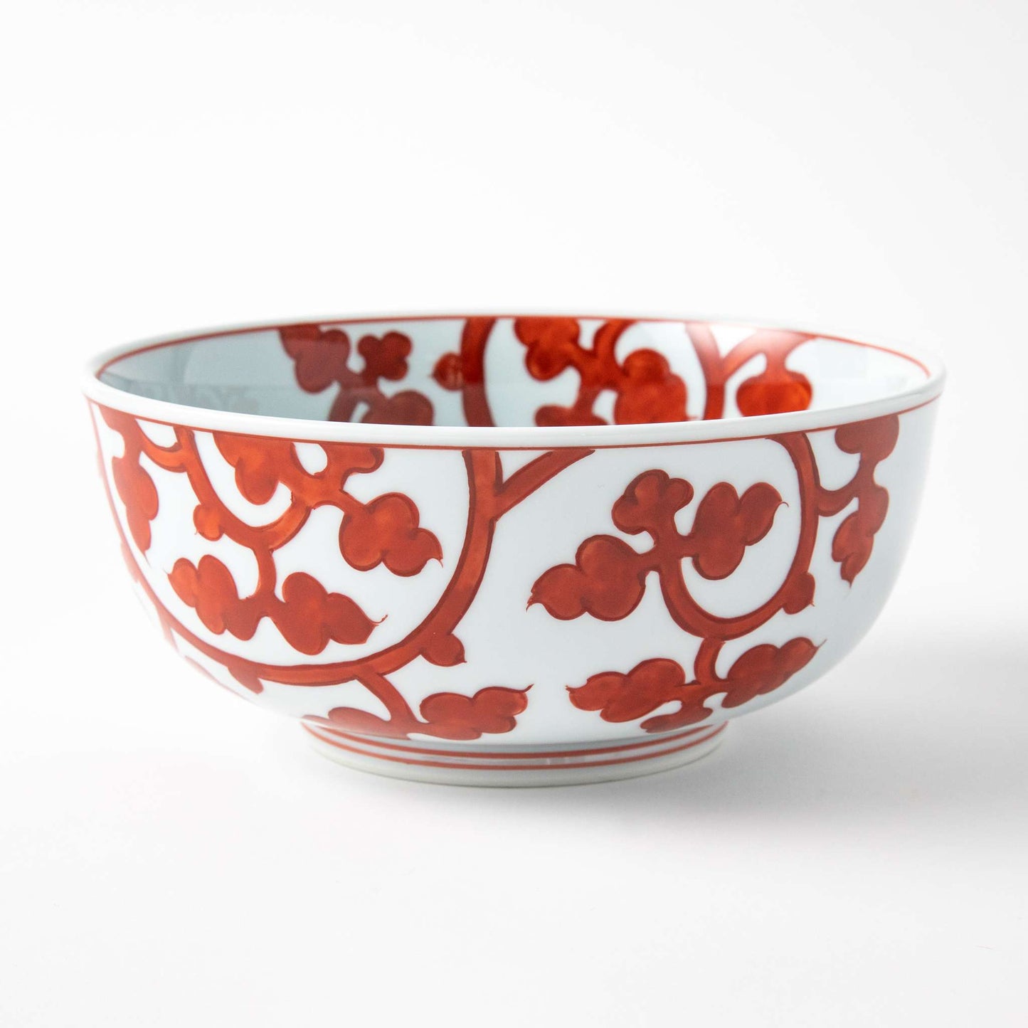 Gen-emon Kiln Arita Red Arabesque Noodle Bowl