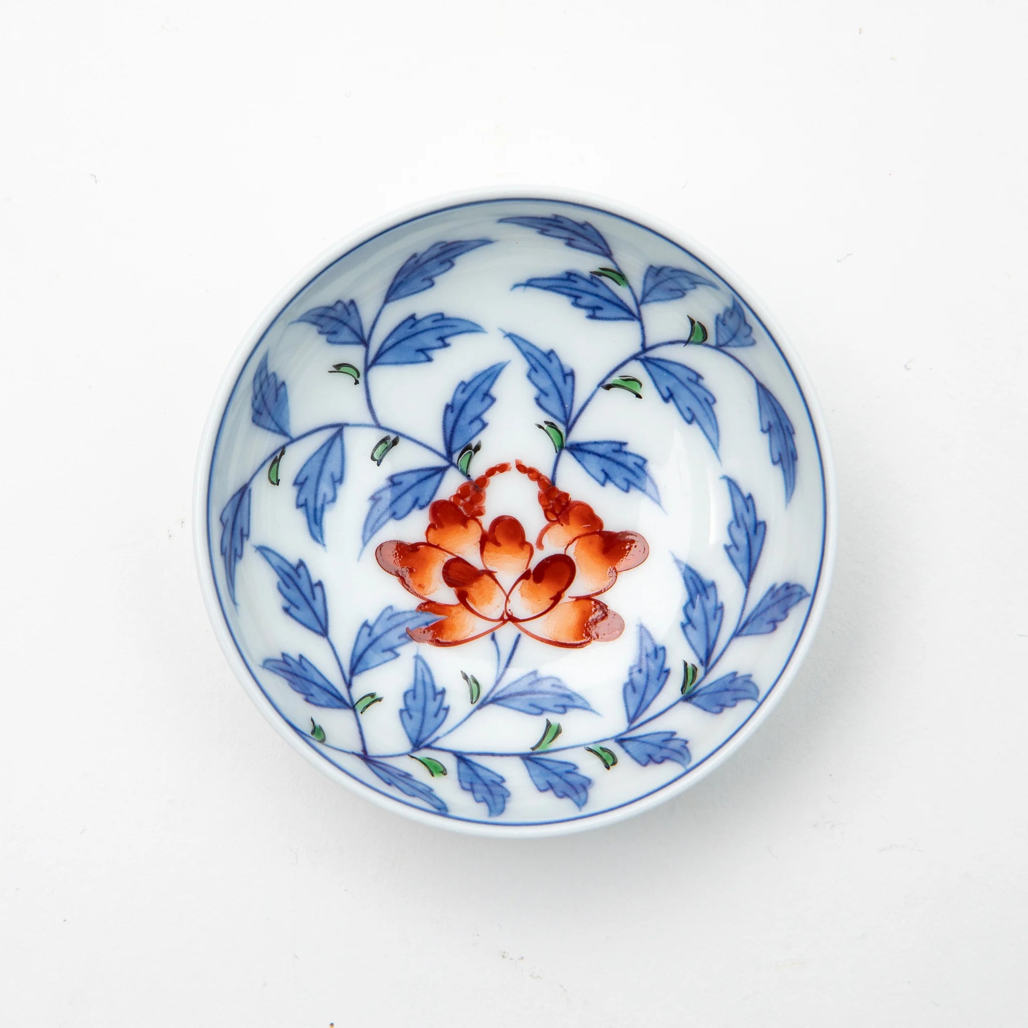 Gen-emon Kiln Arita Flower Karakusa Sake Set