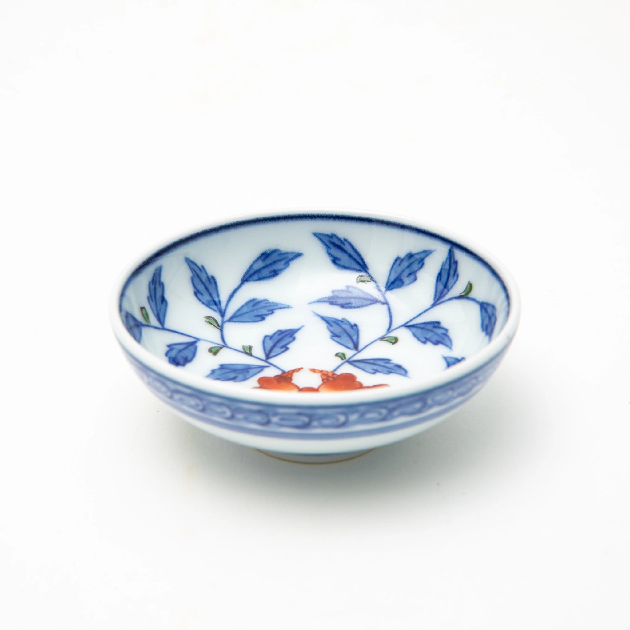 Gen-emon Kiln Arita Flower Karakusa Sake Set