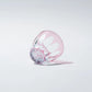 Edo Kiriko Two-Tone Cherry Blossom Sake Cup
