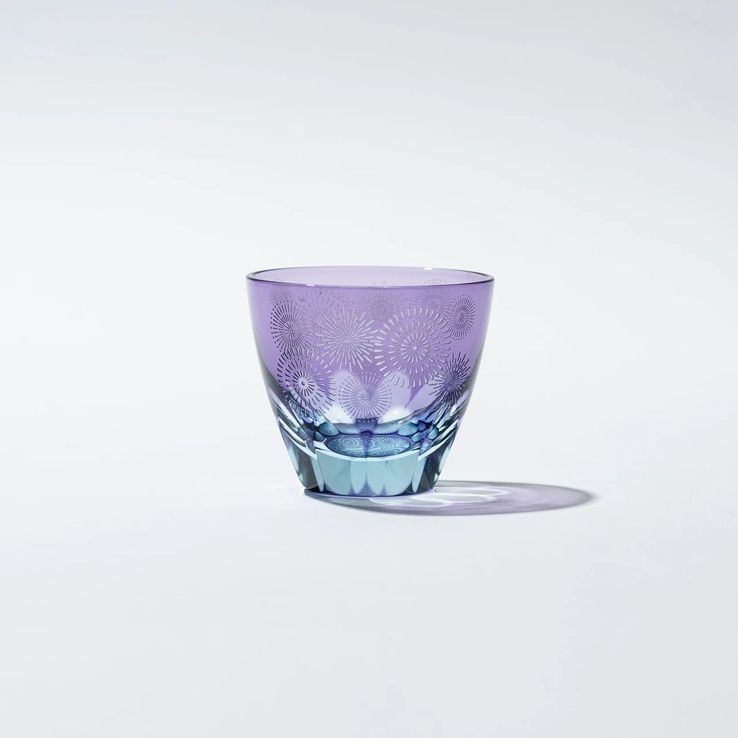 Edo Kiriko Two-Tone Fireworks Sake Cup