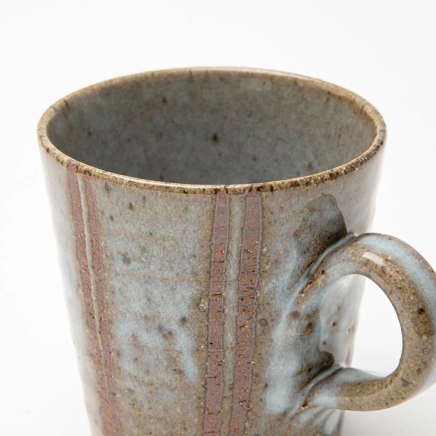 Shigaraki Ware Large Mug White Hagi Line