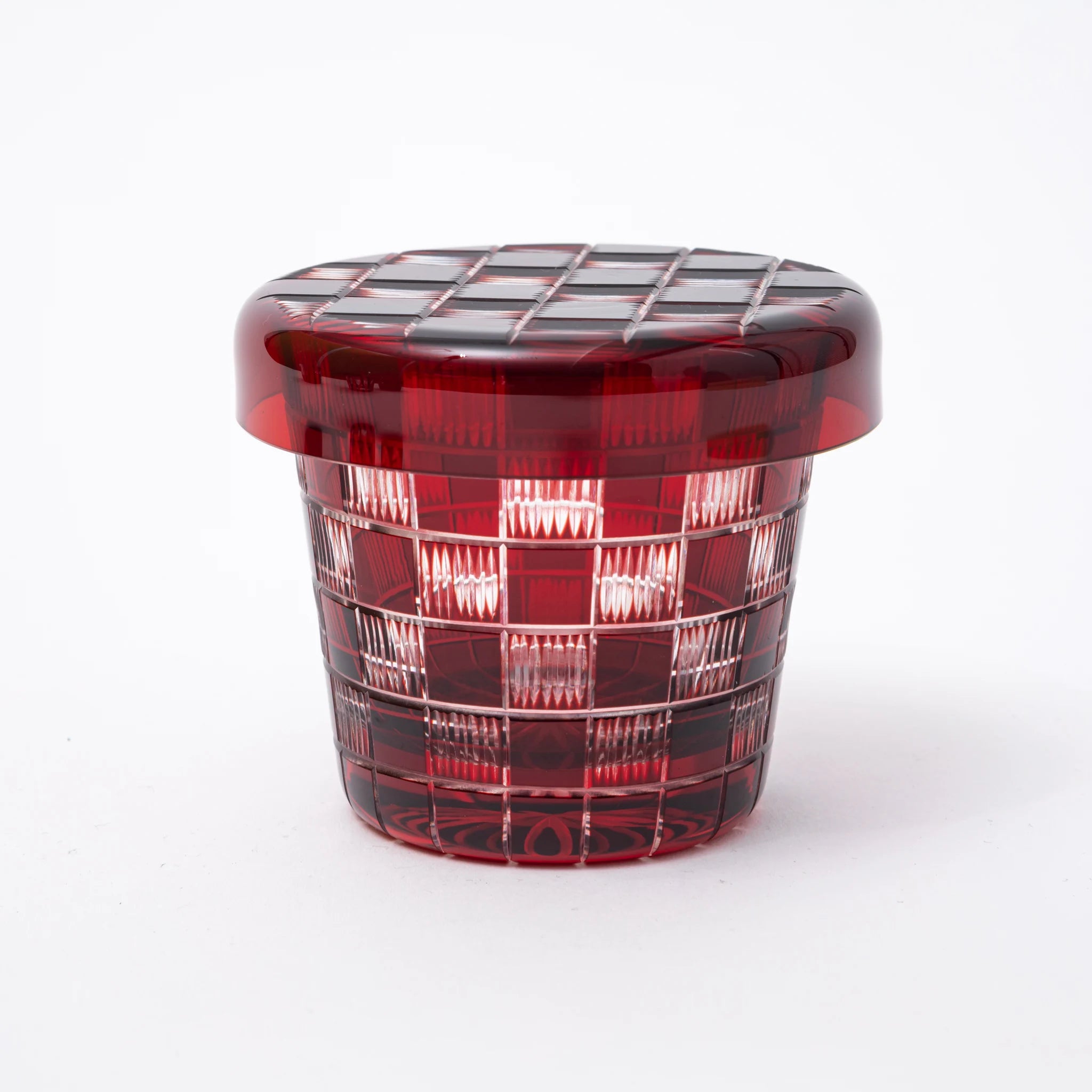 Edo Kiriko Lidded Glass