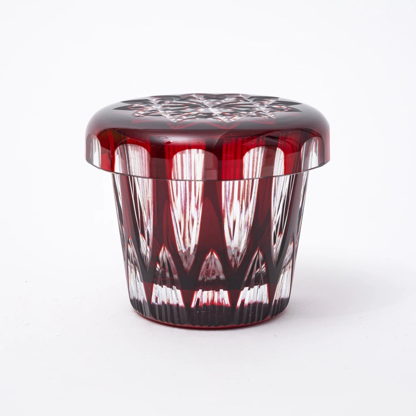 Edo Kiriko Lidded Glass