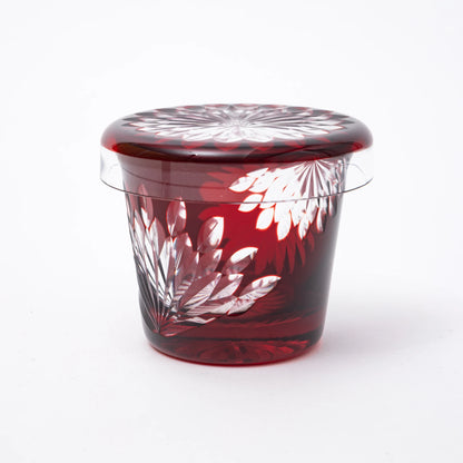 Edo Kiriko Lidded Glass