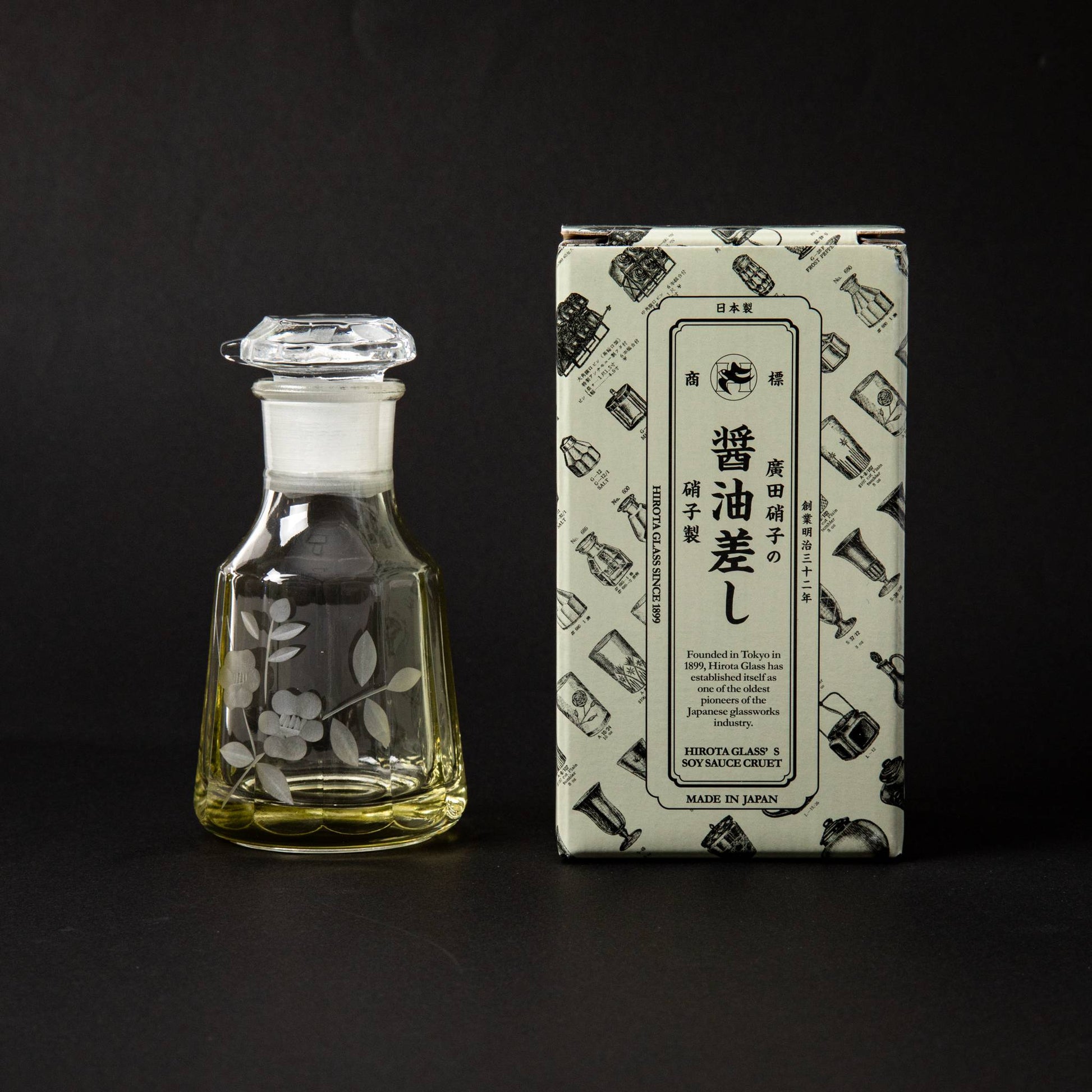 Edo Kiriko Soy Sauce Dispencer with box
