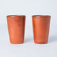 Hozan Kiln Hidasuki and Goma Bizen Ware Beer Tumbler Set