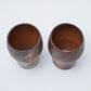 Hozan Kiln Sangiri Bizen Ware Rounded Beer Tumbler Set