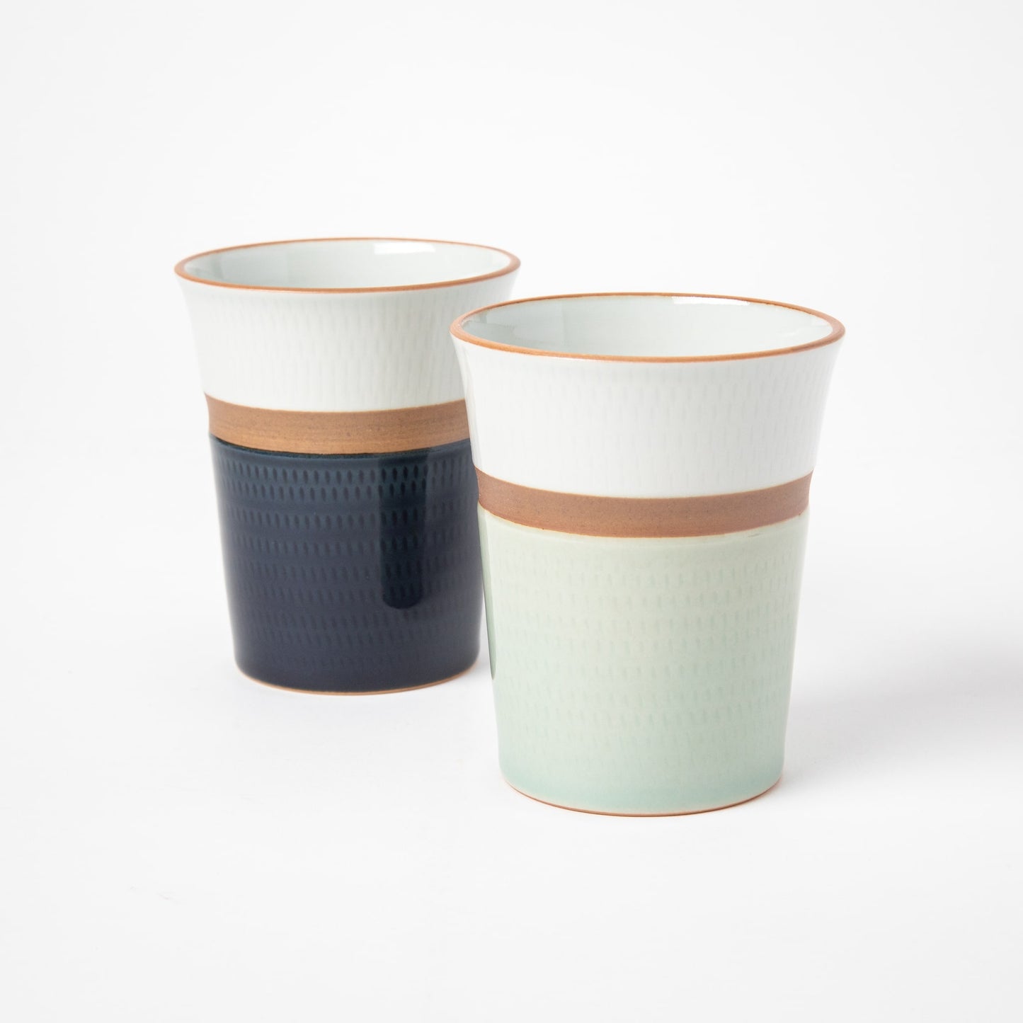Kakewake Tobikanna Blue Glaze Porcelain Cup