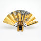 Gold Foil Folding Fan Koi and Bamboo