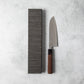 Ishizuchi VG10 Tsuchime Damascus Santoku Knife Rosewood Handle
