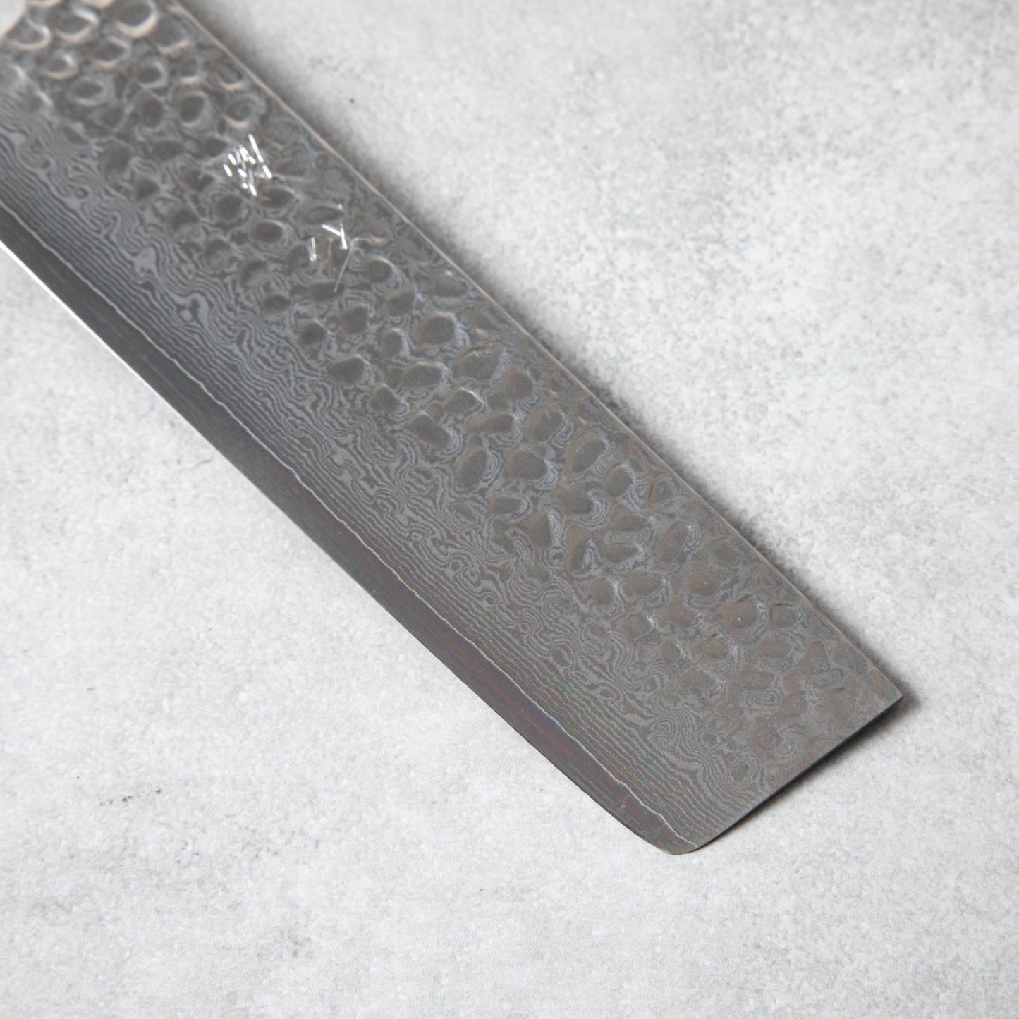 Ishizuchi VG10 Tsuchime Damascus Nakiri Knife Rosewood Handle