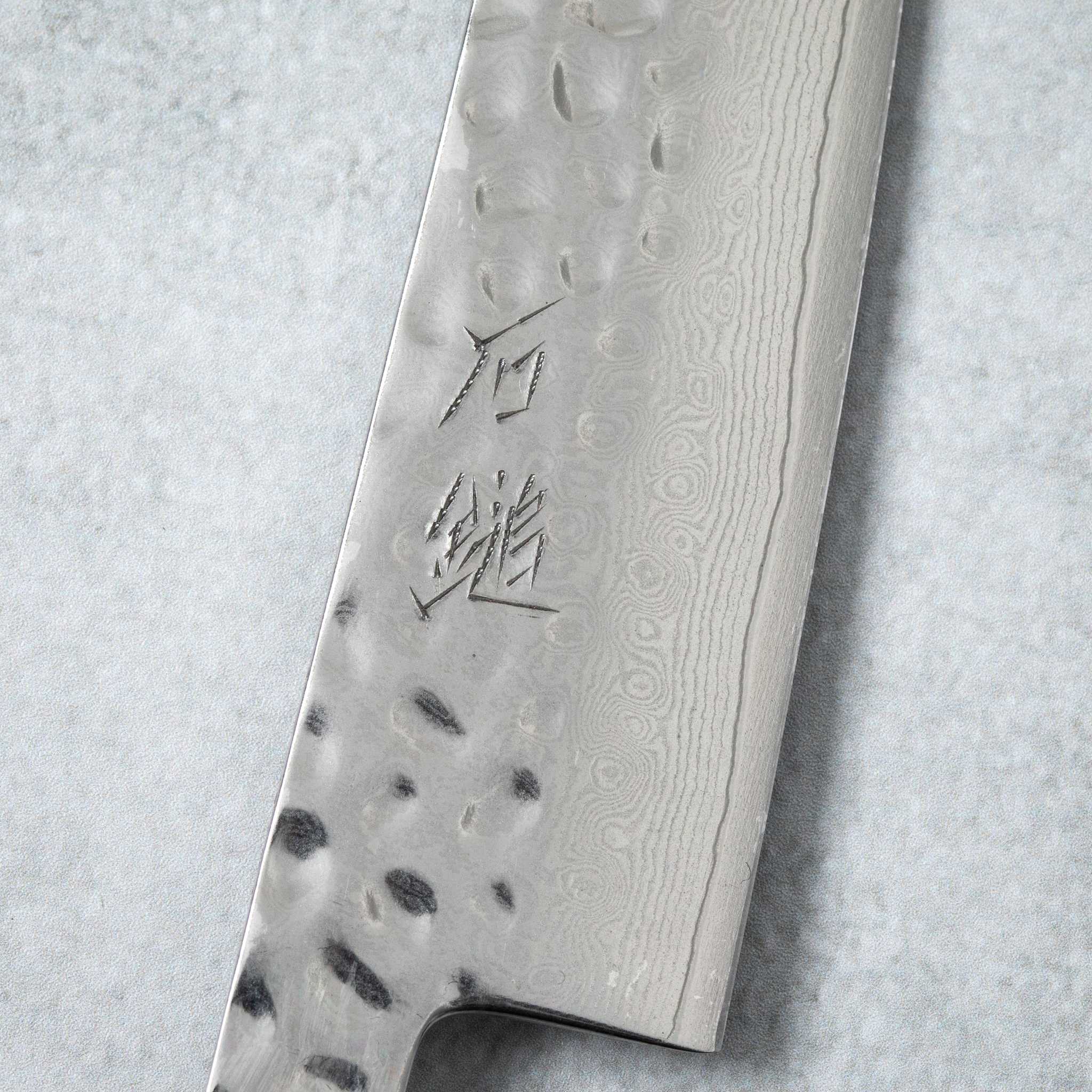 Ishizuchi VG10 Tsuchime Damascus Petty Knife Rosewood Handle