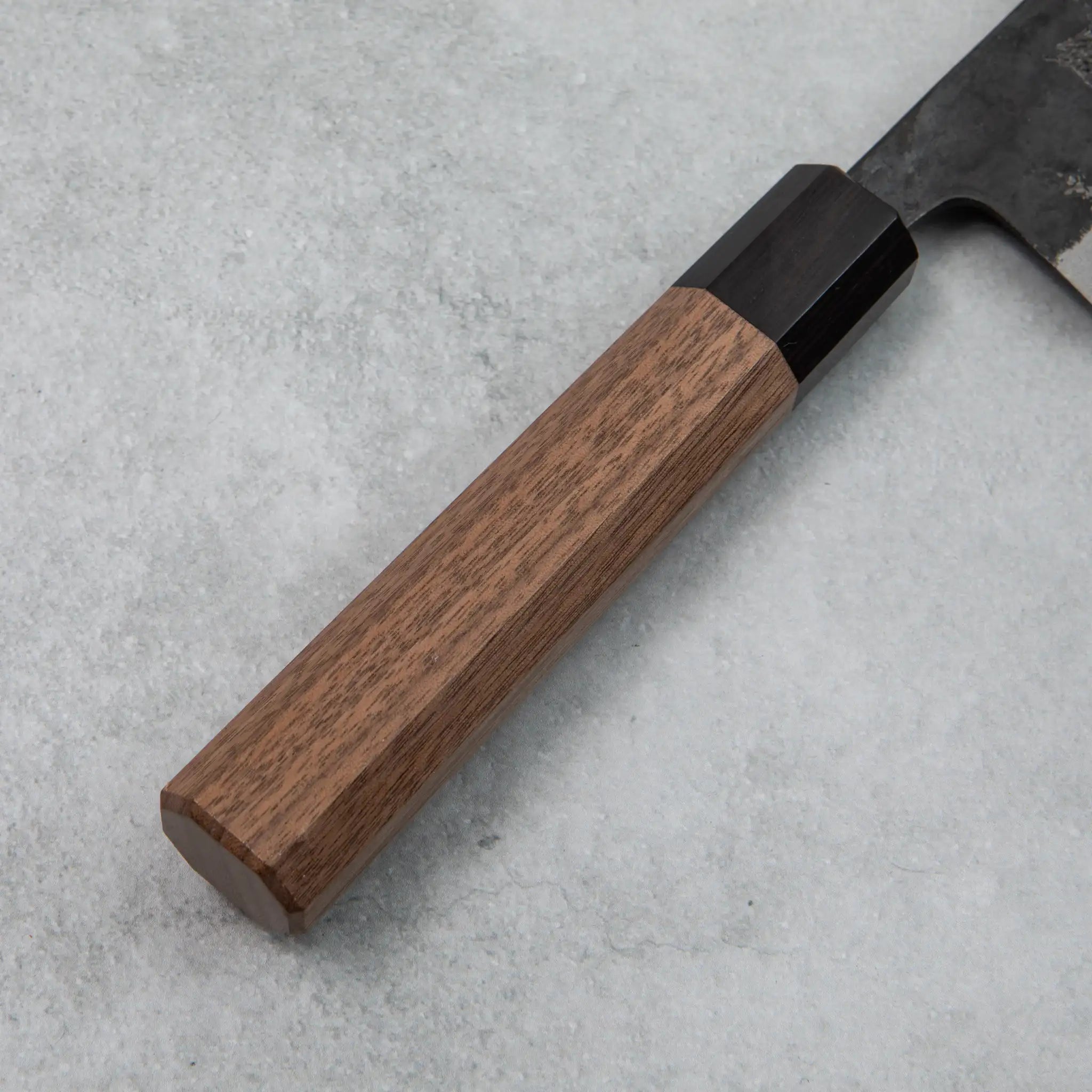 Ishizuchi Blue Steel No.2 Santoku Knife Walnut Handle