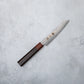 Ishizuchi VG10 Damascus Tsuchime Kiritsuke Petty Knife Ebony Wood Handle