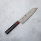 Ishizuchi VG10 Damascus Tsuchime Kiritsuke Knife Ebony Wood Handle