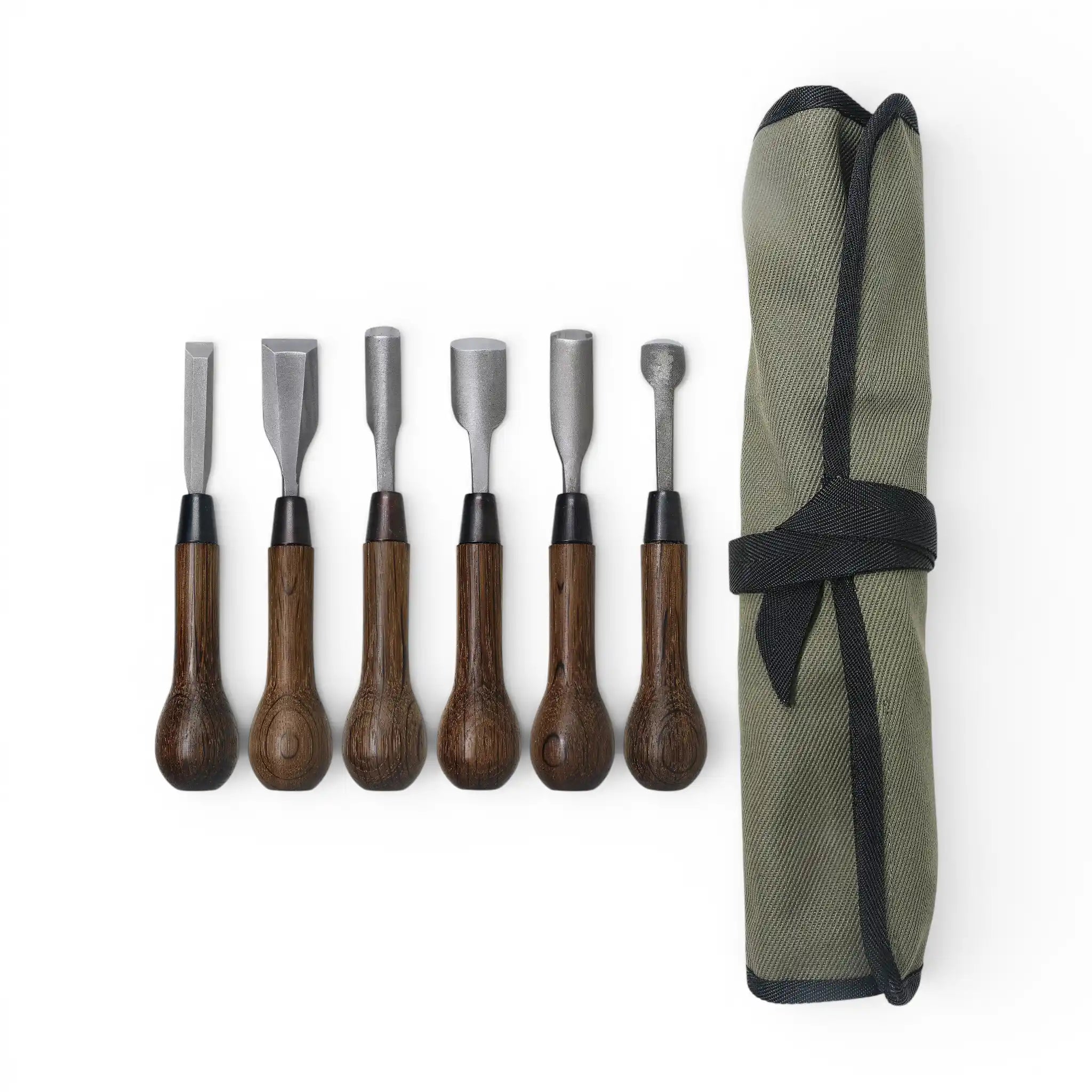 Kakuri Japanese HSS Wood Carving Chisel Set (6pcs)