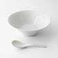 Mino Ware Linear White Noodle Bowl Set