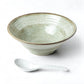 Mino Ware Rokubei Snow Trace Noodle Bowl Set